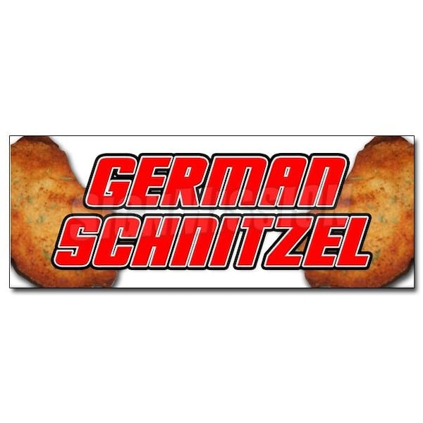 Signmission GERMAN SCHNITZEL DECAL sticker wiener cooking sausage homemade style beer, D-48 German Schnitzel D-48 German Schnitzel - main